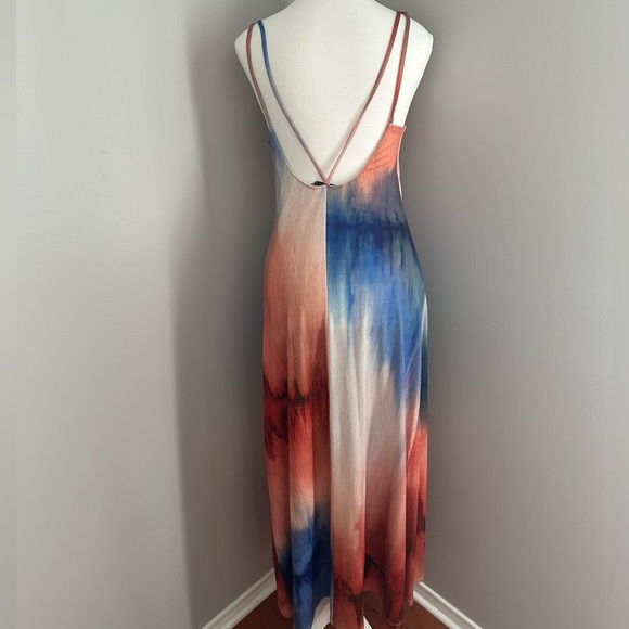 Zara NEW Watercolor Maxi Dress - Picture 3 of 6